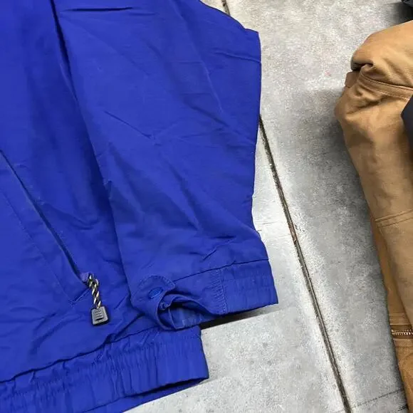 vintage carhartt royal blue fleece lined zip up bomber jacket size xxl - Picture 2 of 4